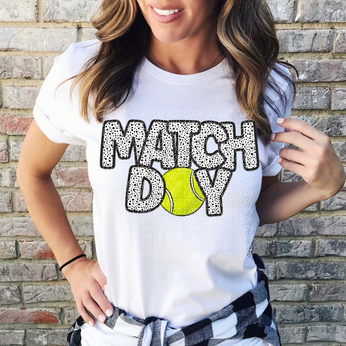 Match Day Tennis Dotted 66192 DTF transfer