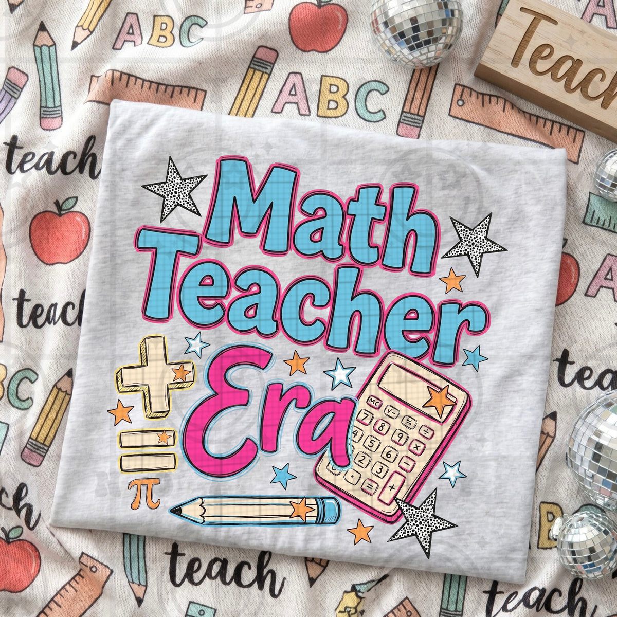 Math teacher era (HW) DTF Transfer