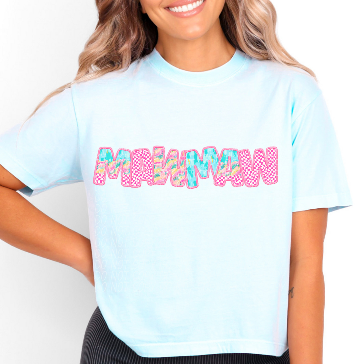 Mawmaw Spring Pink Checkered (CITY) DTF transfer