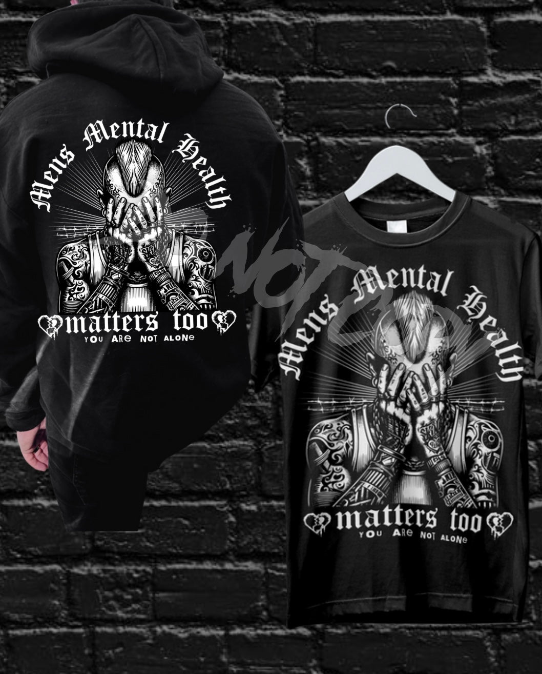 Men's mental health matter too 103770 DTF transfer