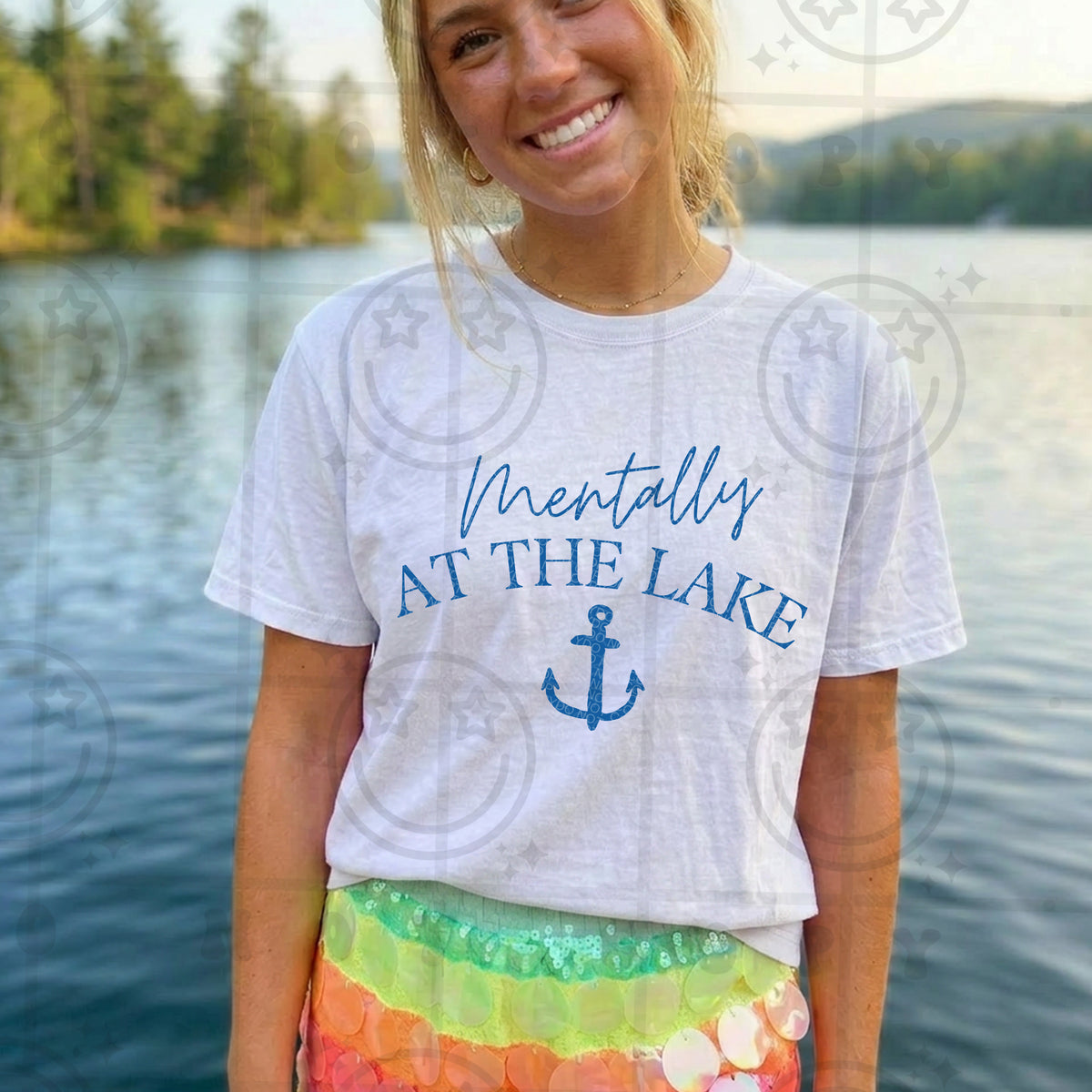 Mentally at the lake BLUE (HW) DTF Transfer