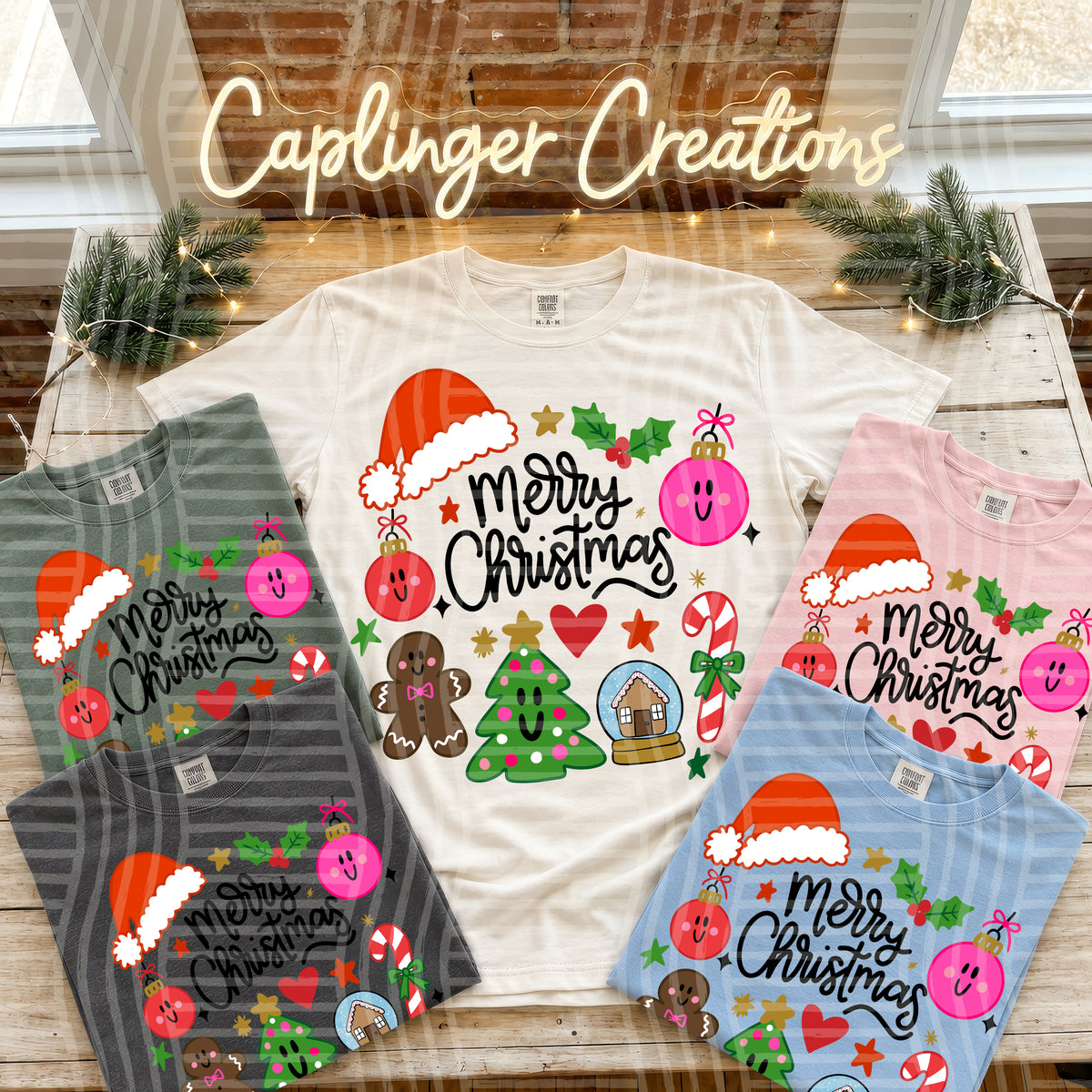 Merry Christmas-Items (Caplinger)DTF Transfer