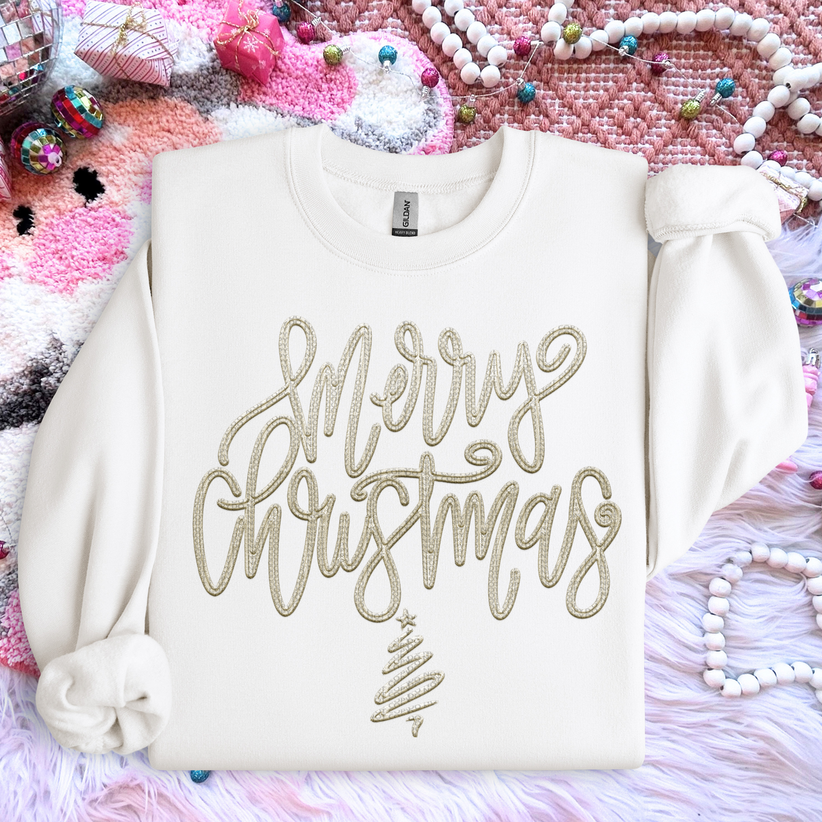 Merry Christmas ivory (HW) 67000 DTF transfer