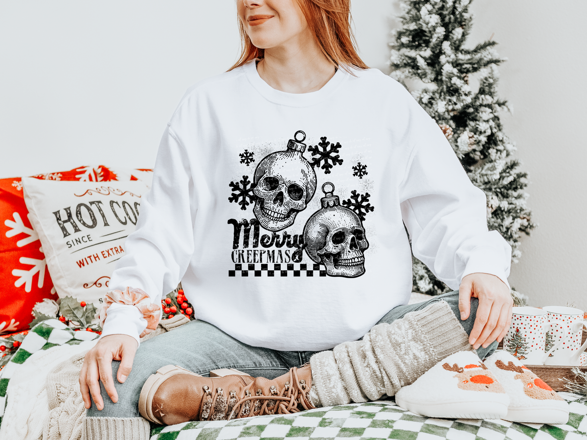 Merry Creepmas Skulls 66134 DTF transfer