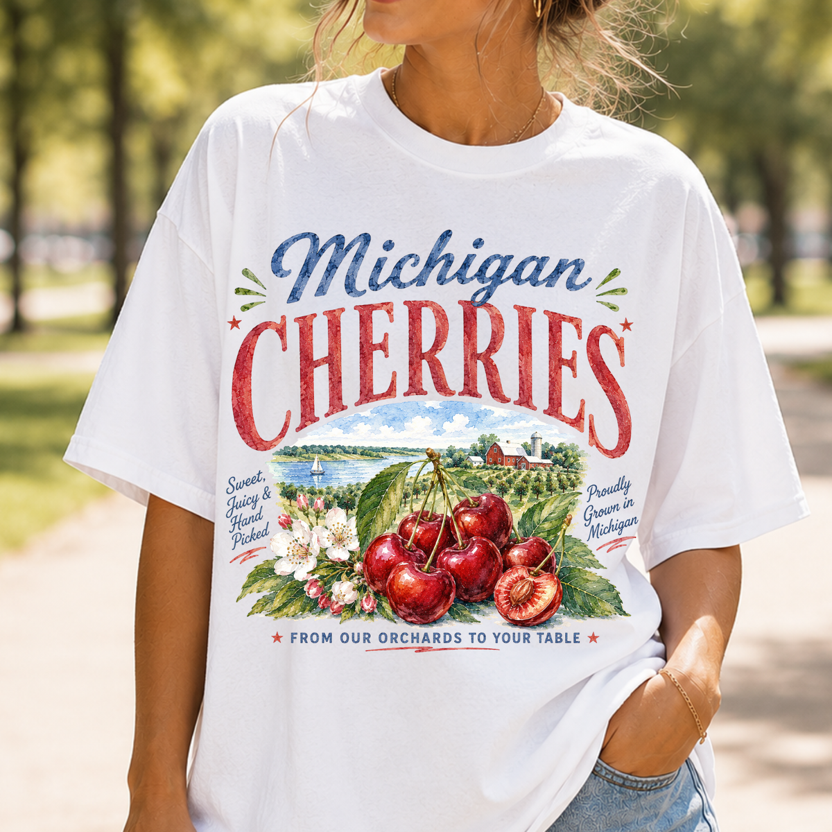 Michigan Cherries (Parker) DTF Transfer