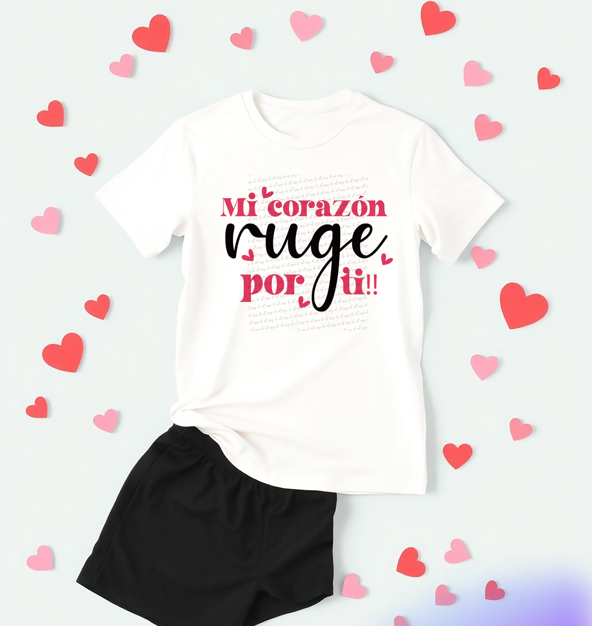 Mi Corazon Ruge Por Ti 76283 DTF Transfer