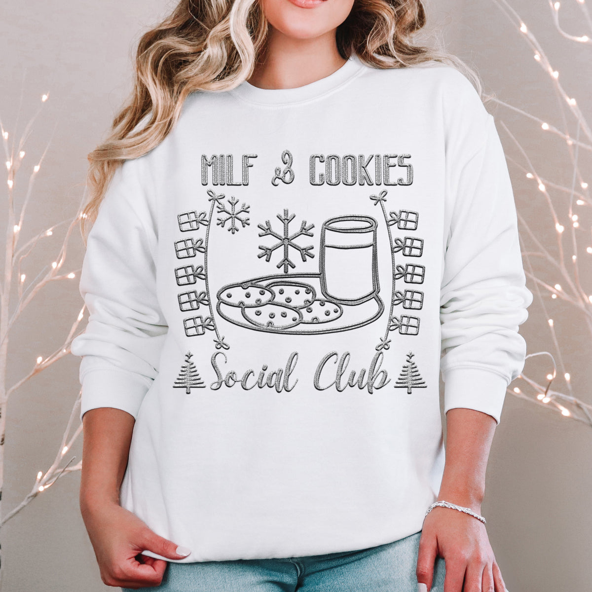 Milf And Cookies Social Club Black 63982 DTF transfer