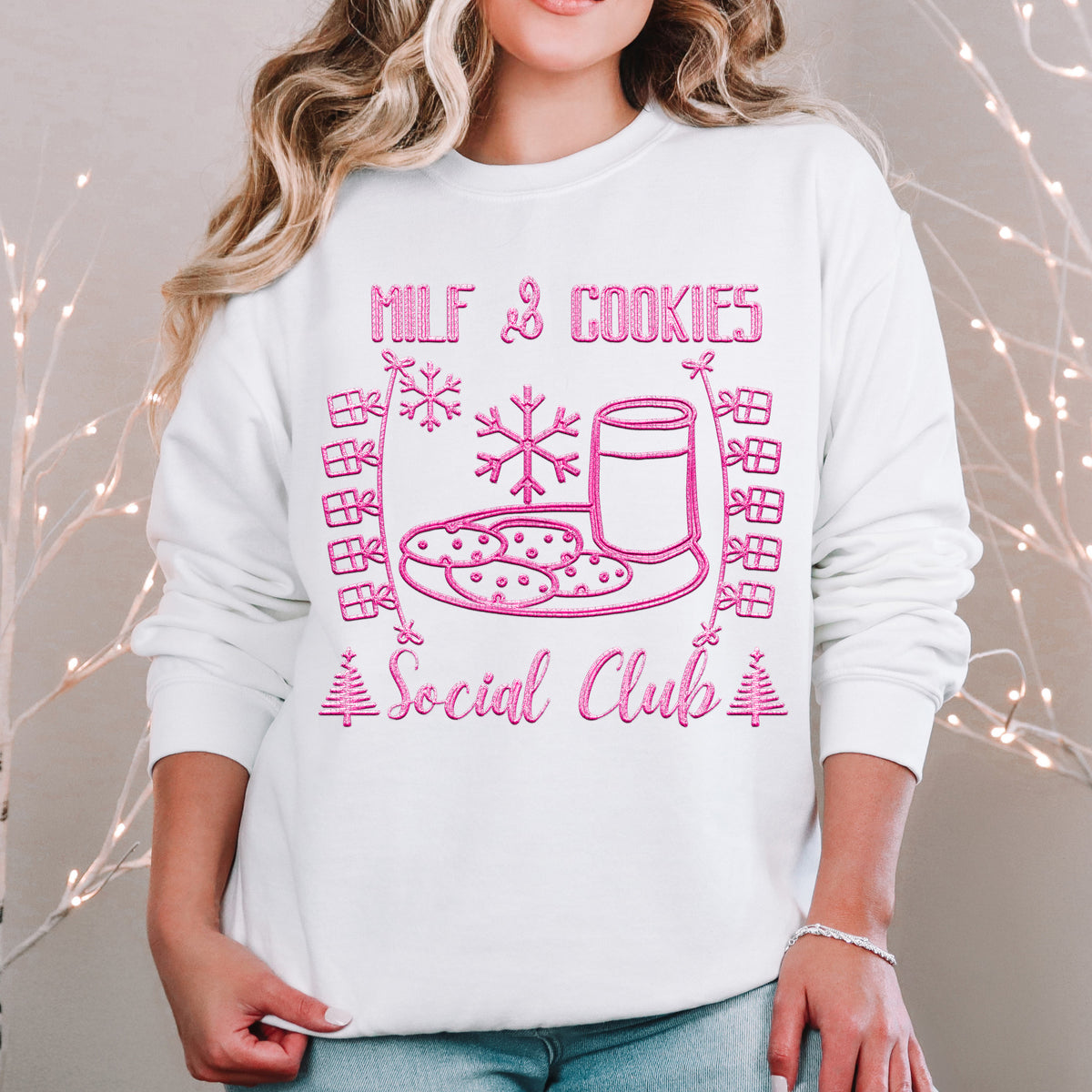 Milf And Cookies Social Club Pink 63985 DTF transfer