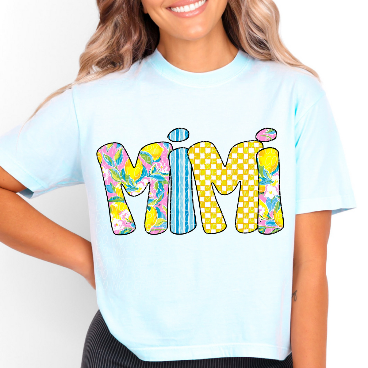 Mimi Lemon Font (City) DTF transfer