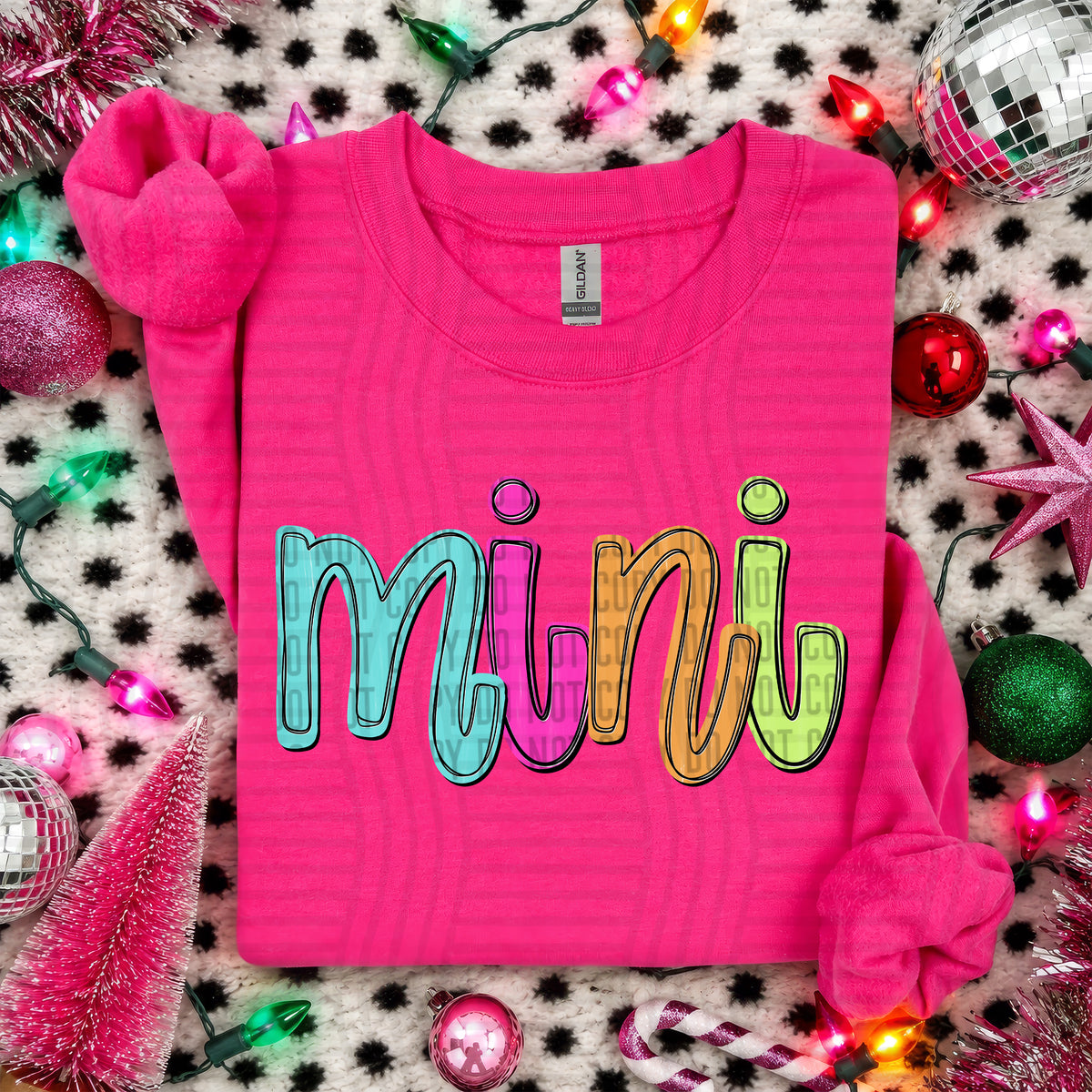Mini-Christmas script words (Caplinger) DTF Transfer