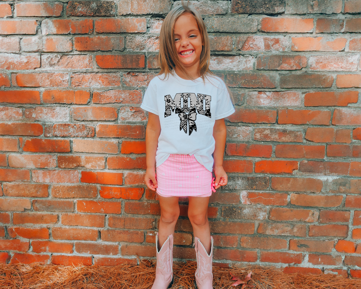 Mini Bow Black Lace 108816 DTF transfer