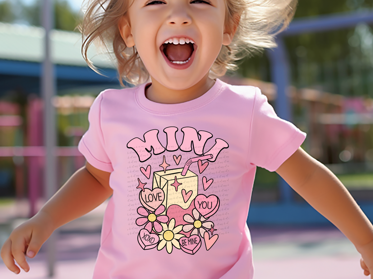 Mini Beige Juice Box Valentine 81600 DTF Transfer