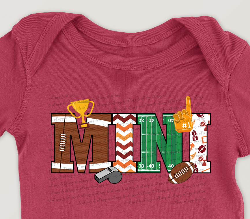 Mini Football (Front Print) 61209 DTF Transfer