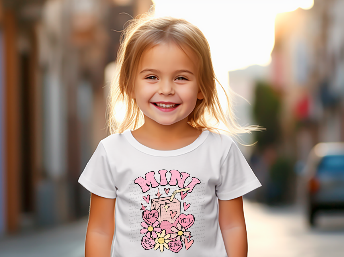 Mini Pink Juice Box Valentine 81605 DTF Transfer