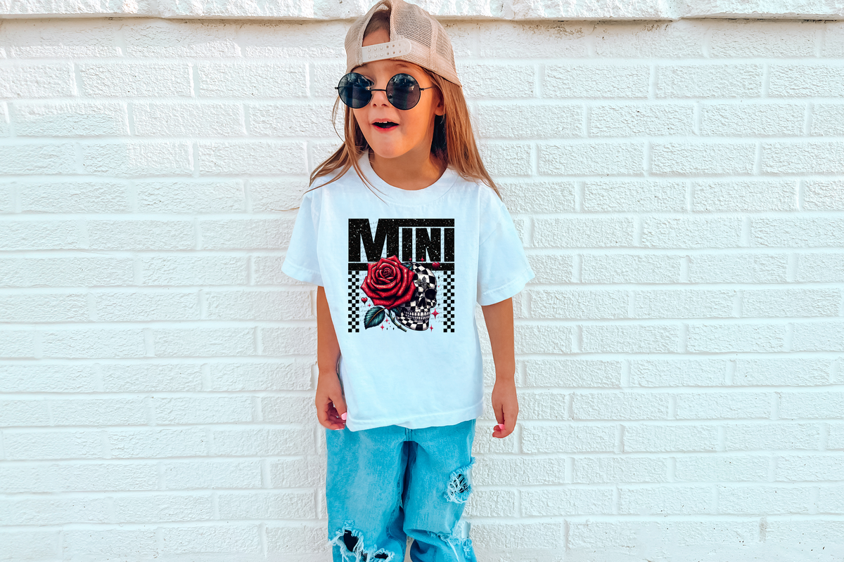 Mini Rose Skull 42597 DTF transfer