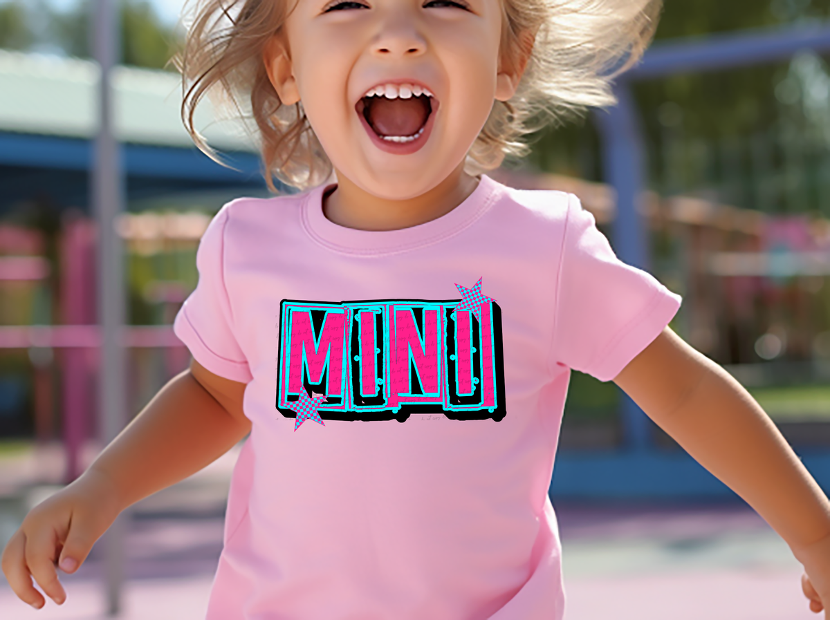 Mini Stars Pink Blue 86088 DTF Transfer