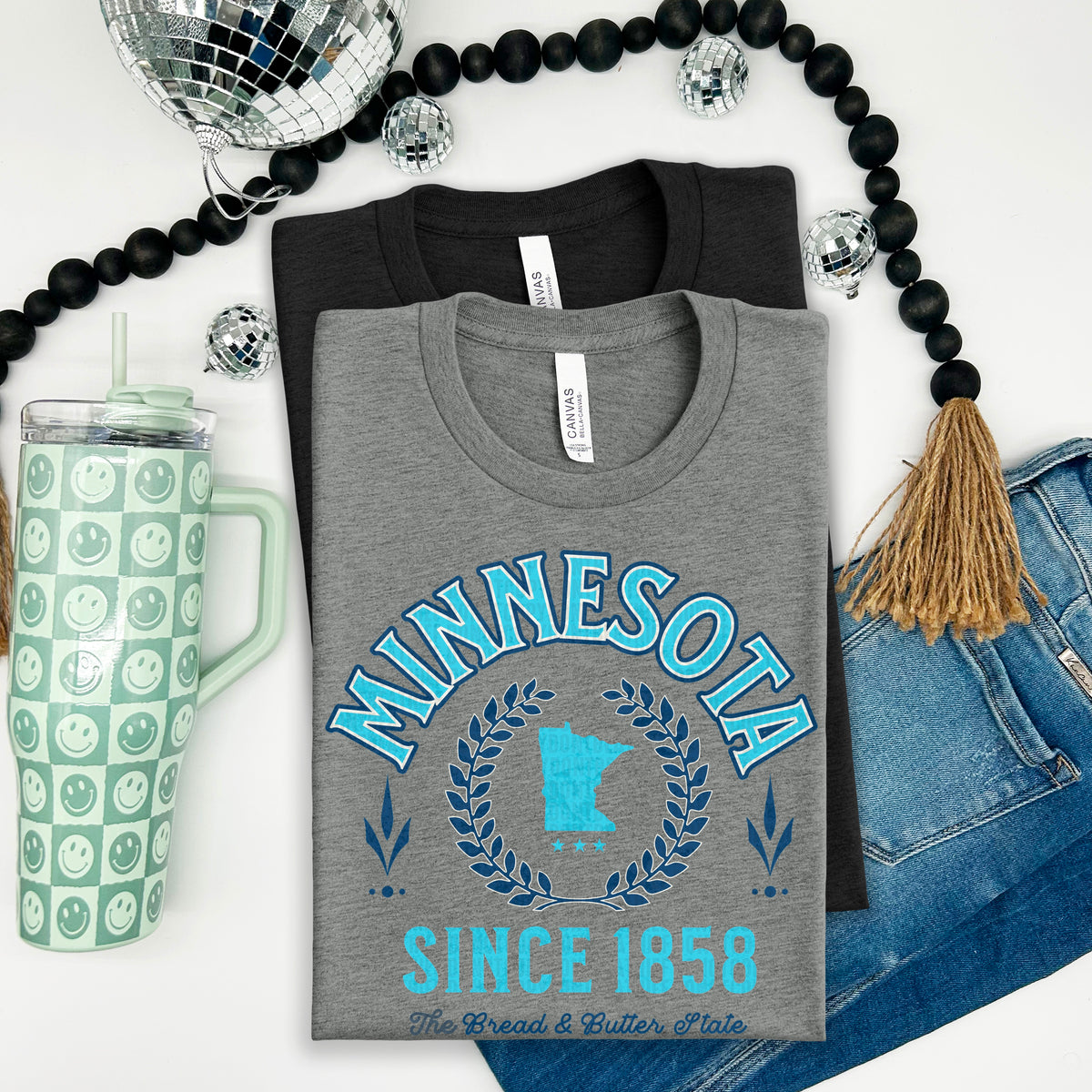 Minnesota Varsity Letters LT BLUE and DK BLUE 105109 DTF transfer