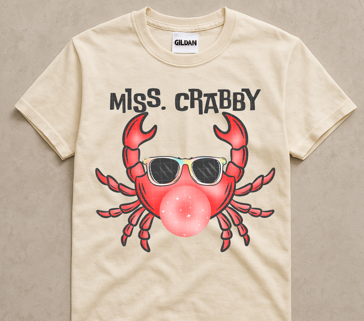 Miss crabby (40e) DTF Transfer
