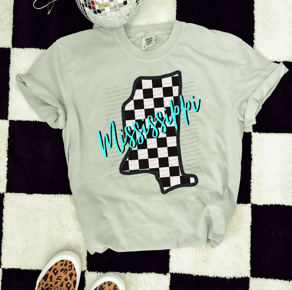 Mississippi State Checkered 59509 DTF transfer