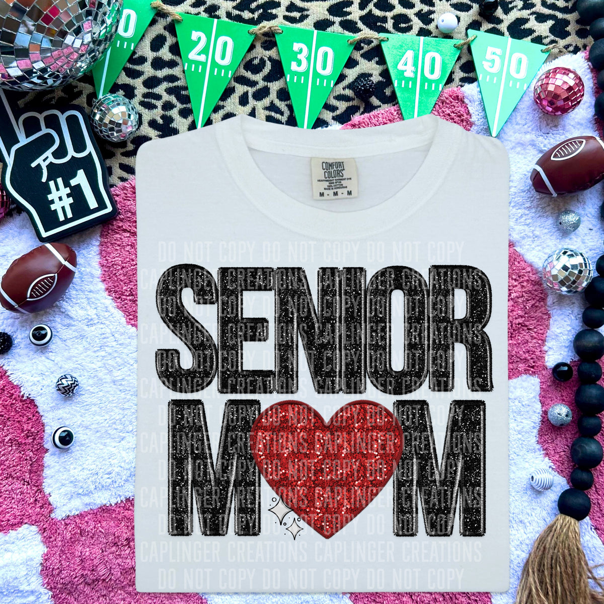 Senior mom red heart (Caplinger) DTF transfer