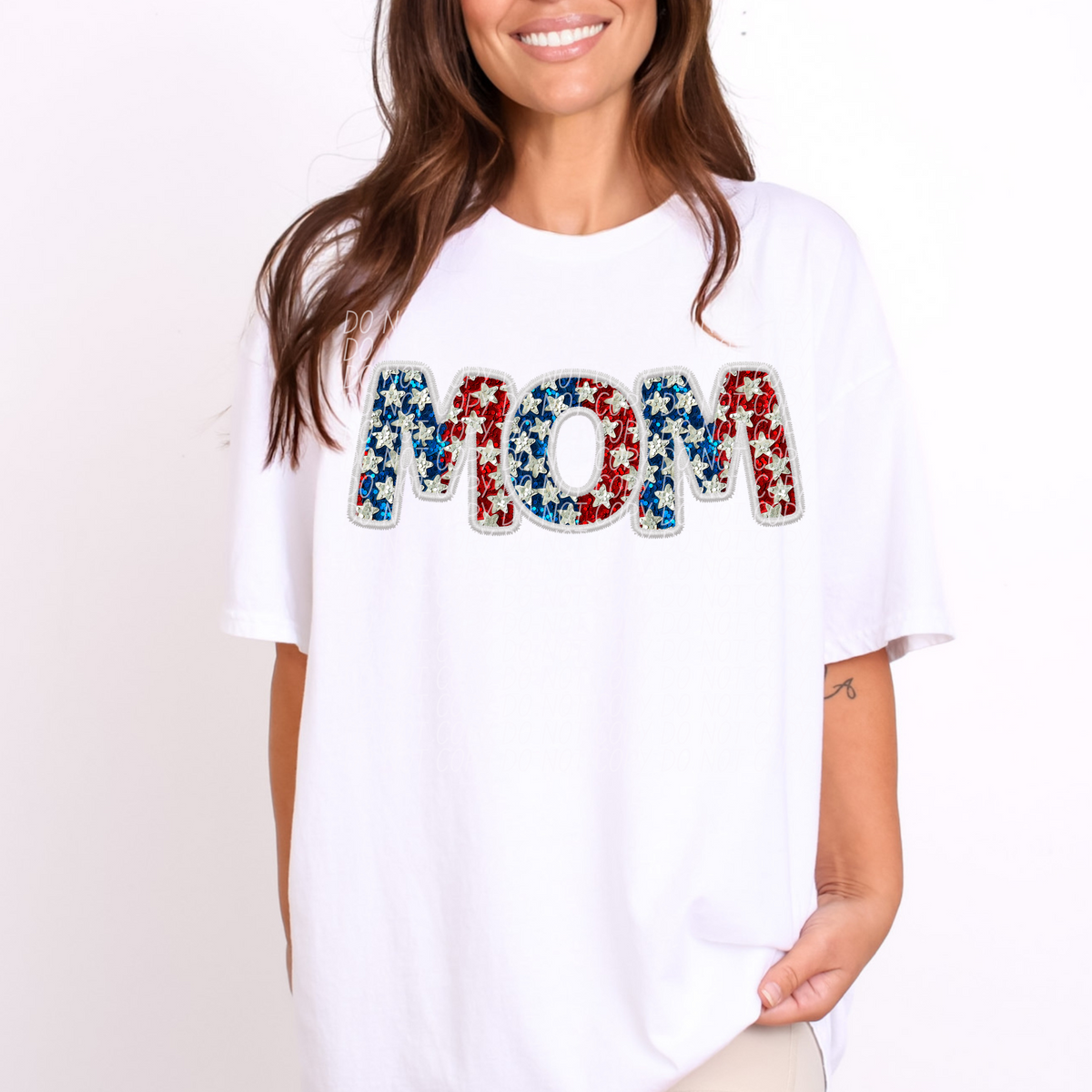 Mom Glitter Stars (CITY) DTF transfer