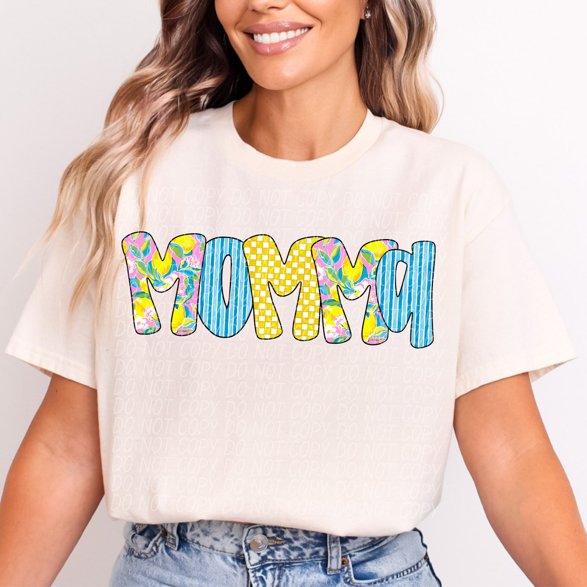 Momma Lemon Font (City) DTF transfer