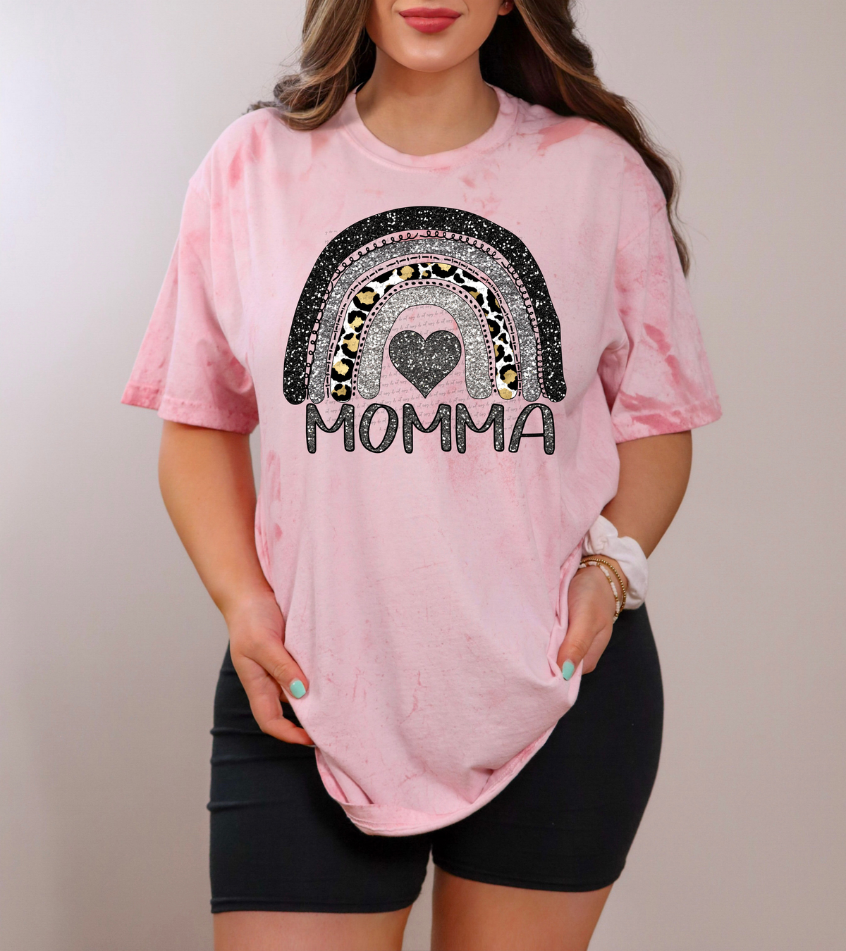 Momma Leopard Rainbow 42598 DTF transfer