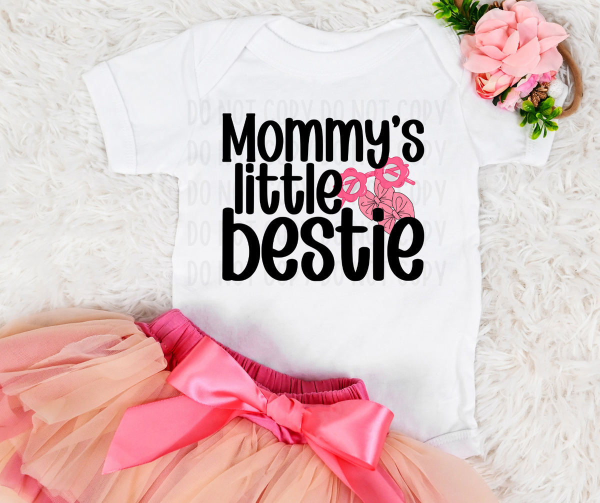 Mommy's Little Bestie (canvista) DTF transfer