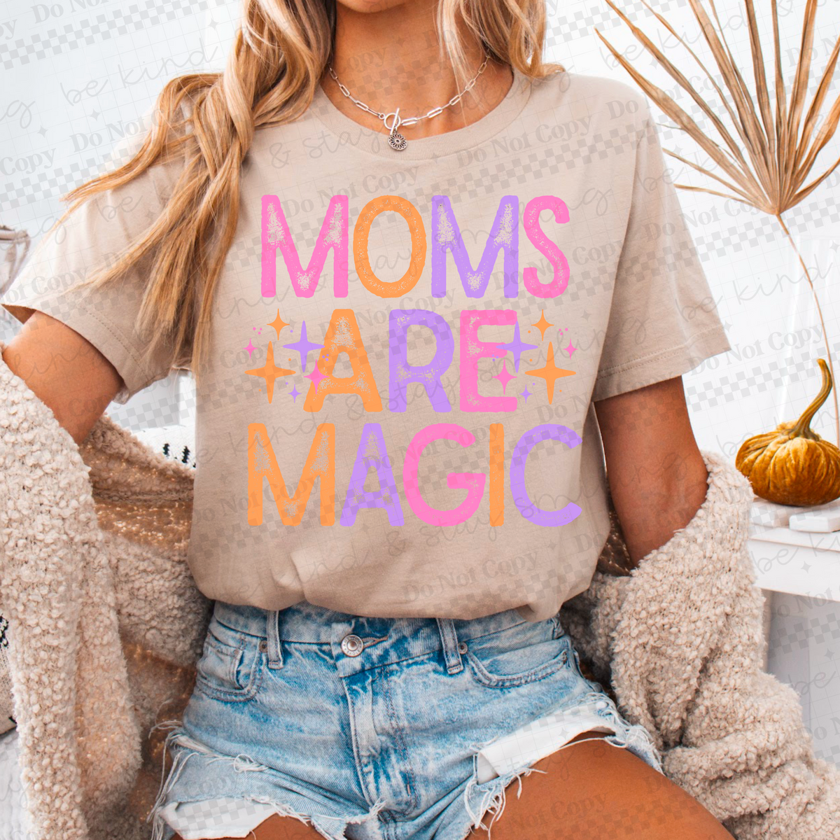 Mom are magic (colorful) (two peas) DTF Transfer