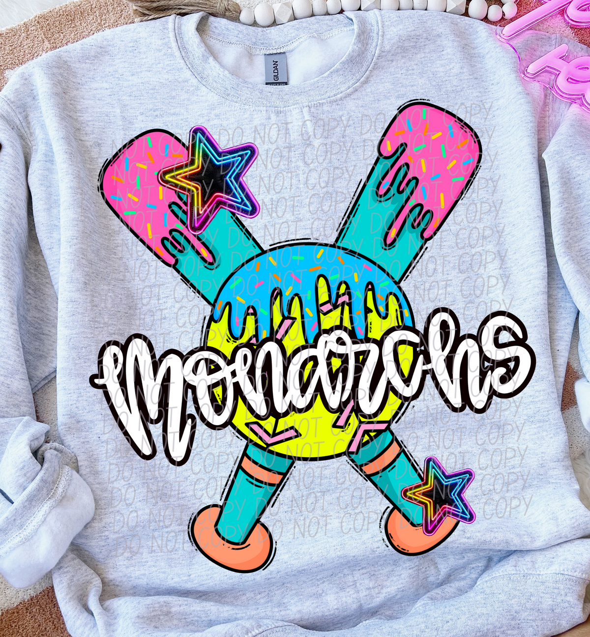 Dripping softball Monarchs (CITY) DTF transfer