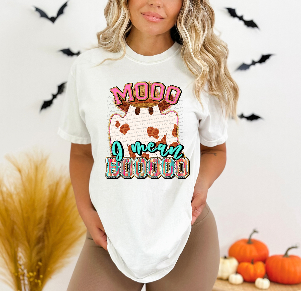 Moo I Mean Boo 69412 DTF transfer