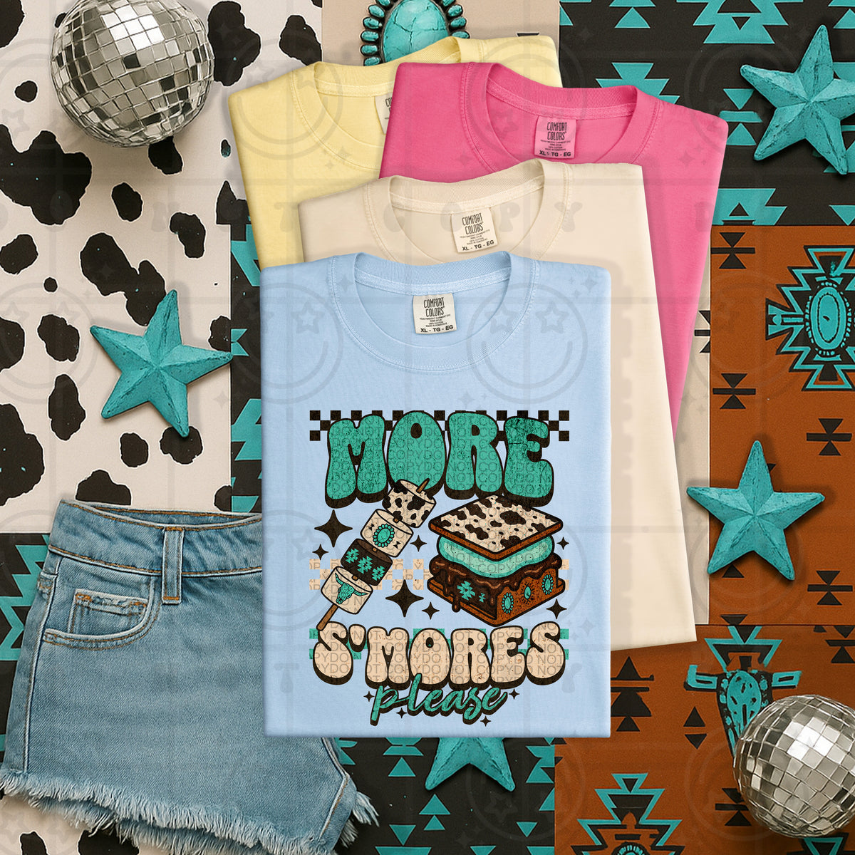 More s'mores please western (HW) 105018 DTF transfer