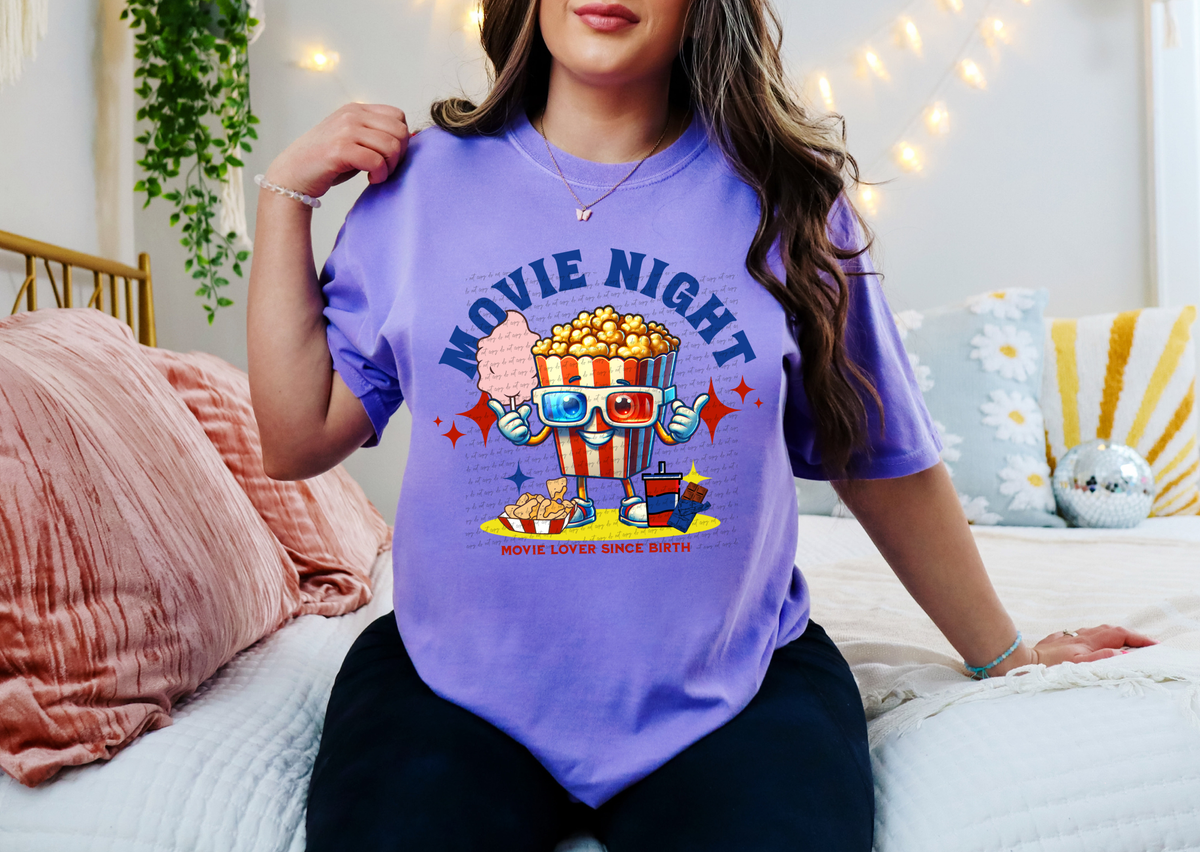 Movie Night Movie Lover Since Birth 59513 DTF transfer
