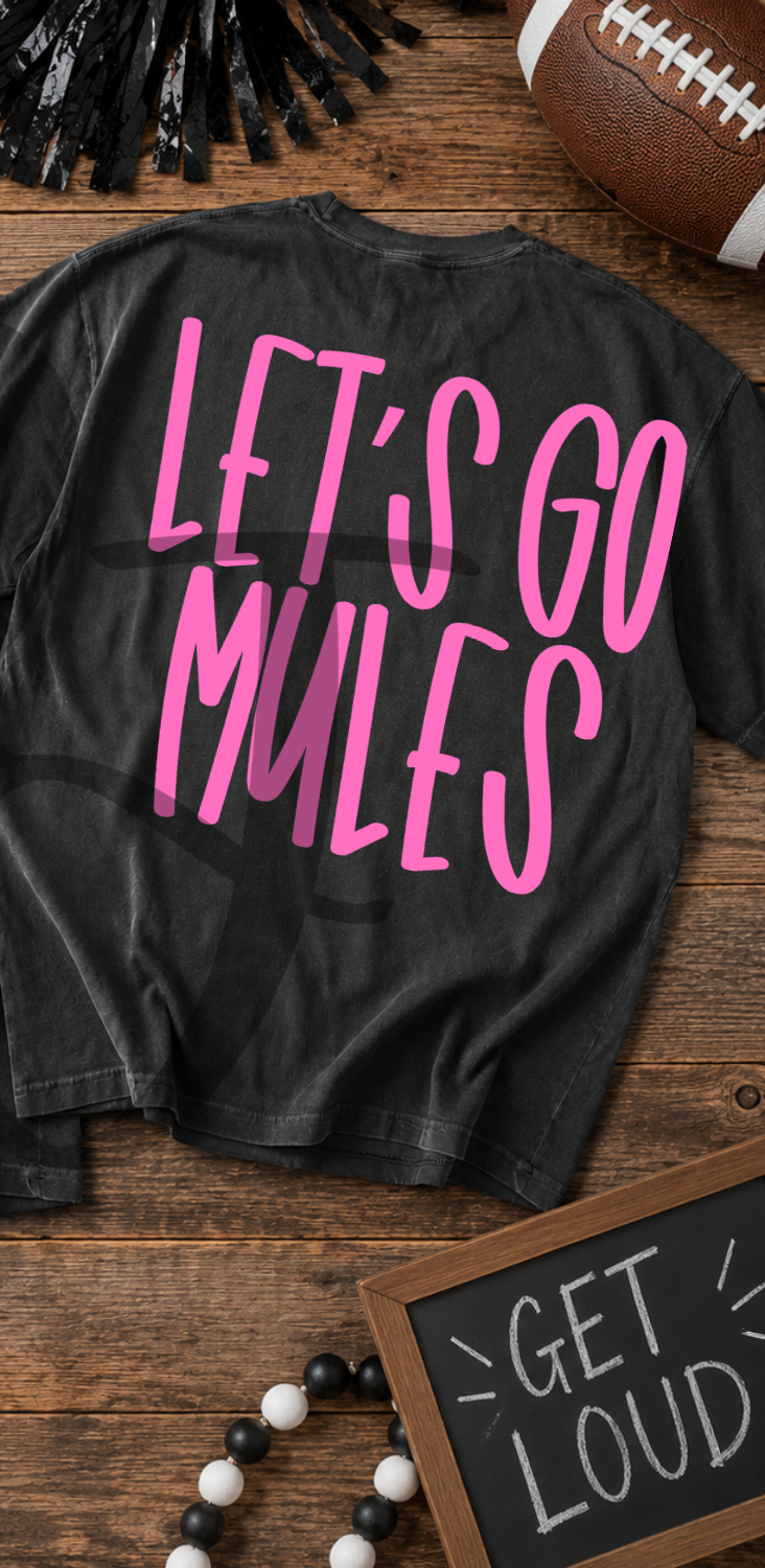 Lets go mules- pink (Parker) DTF Transfer