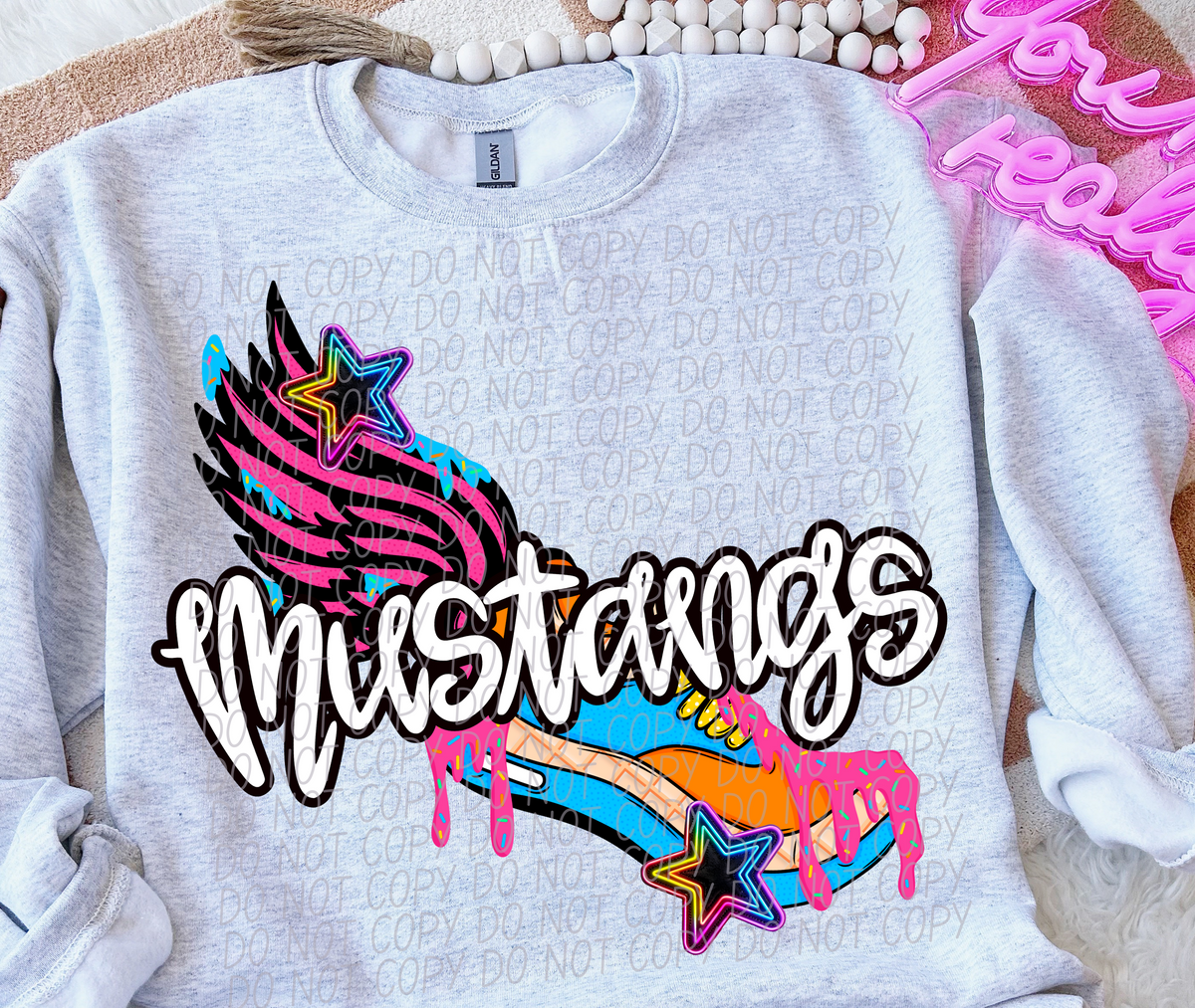 Mustangs Drip Track (City) 103036 DTF transfer