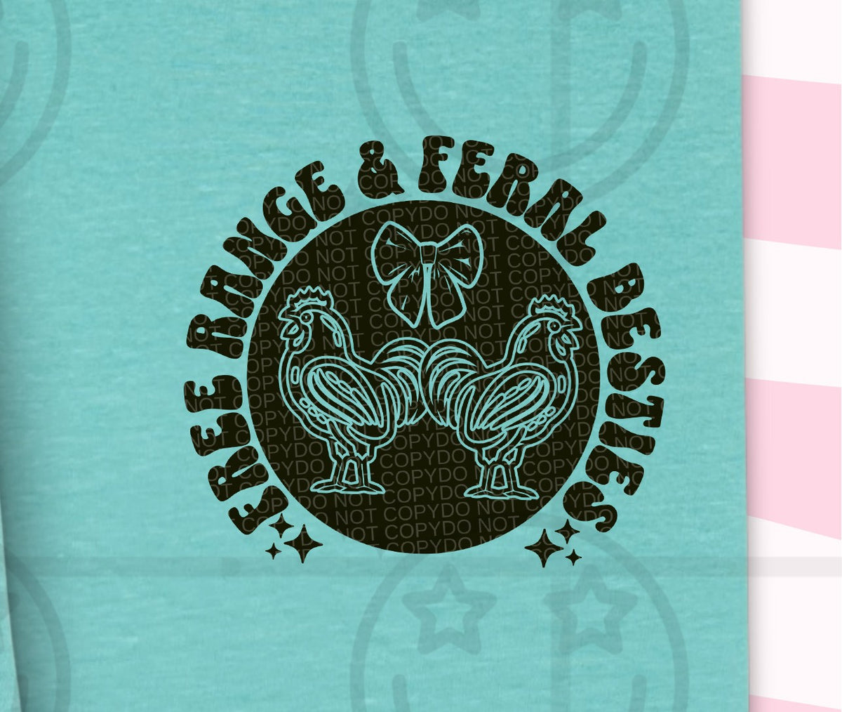 Free range & feral pocket (HW) 107058 DTF transfer