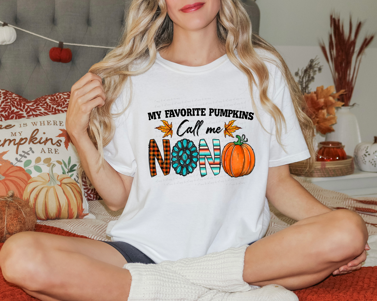 My Favorite Pumpkins Call Me Nono 116254 DTF Transfer