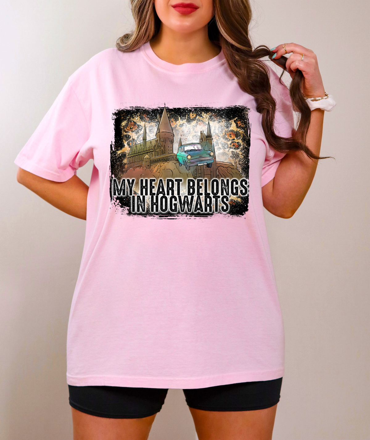 My Heart Belongs In Hogwarts Black Frame 114809 DTF transfer