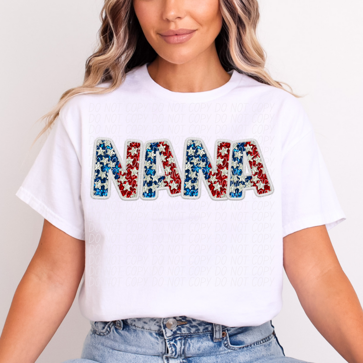 Nana Glitter Stars (CITY) DTF transfer