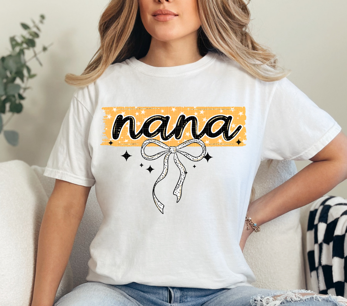 Nana STAR background (Linda) DTF Transfer