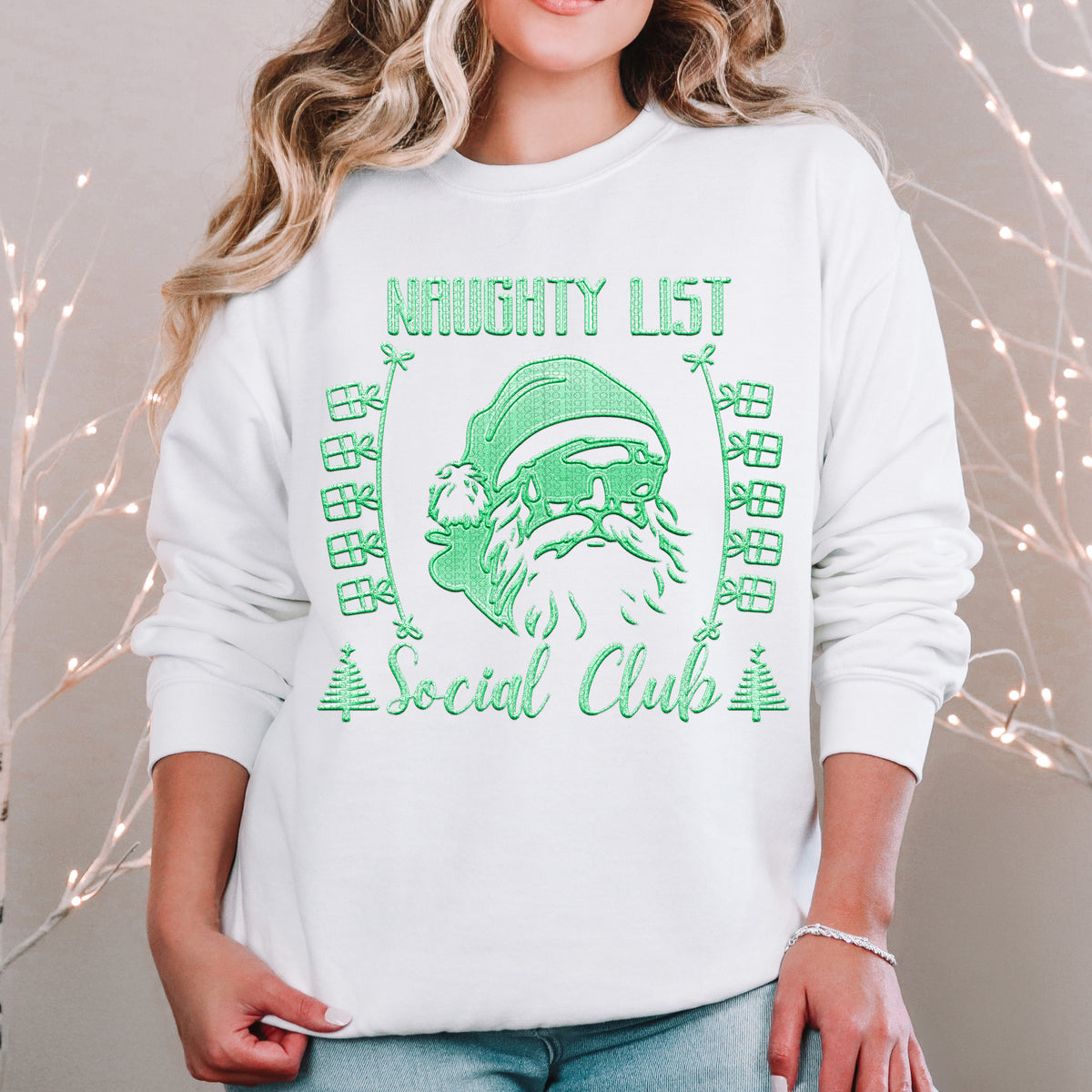 Naughty List Social Club Mint 63999 DTF transfer