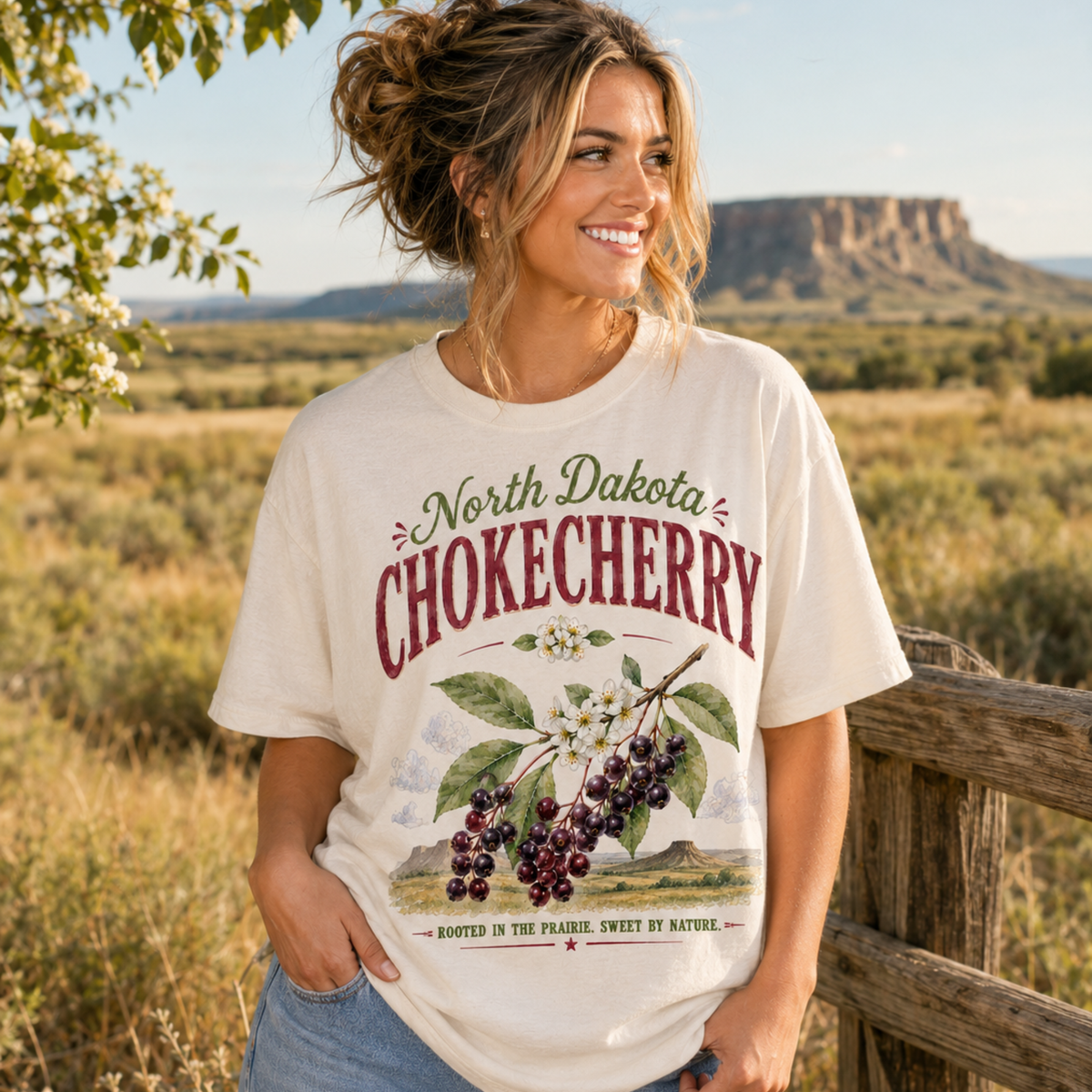 North Dakota chokecherry (Parker) DTF Transfer