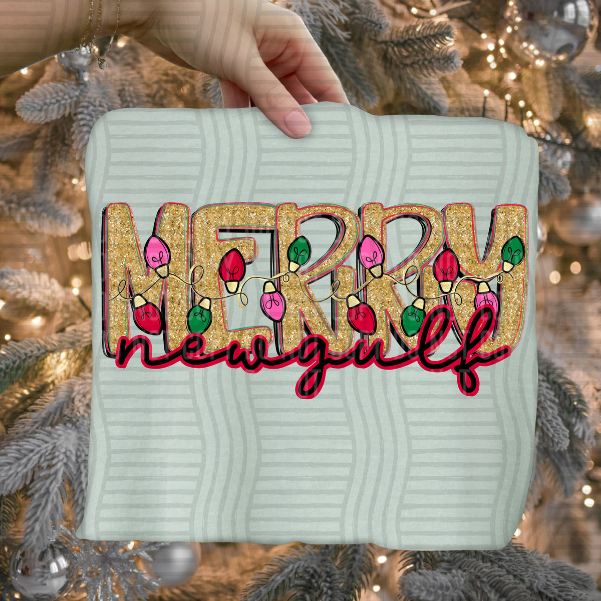 new gulf merry with lights (caplinger) DTF Transfer