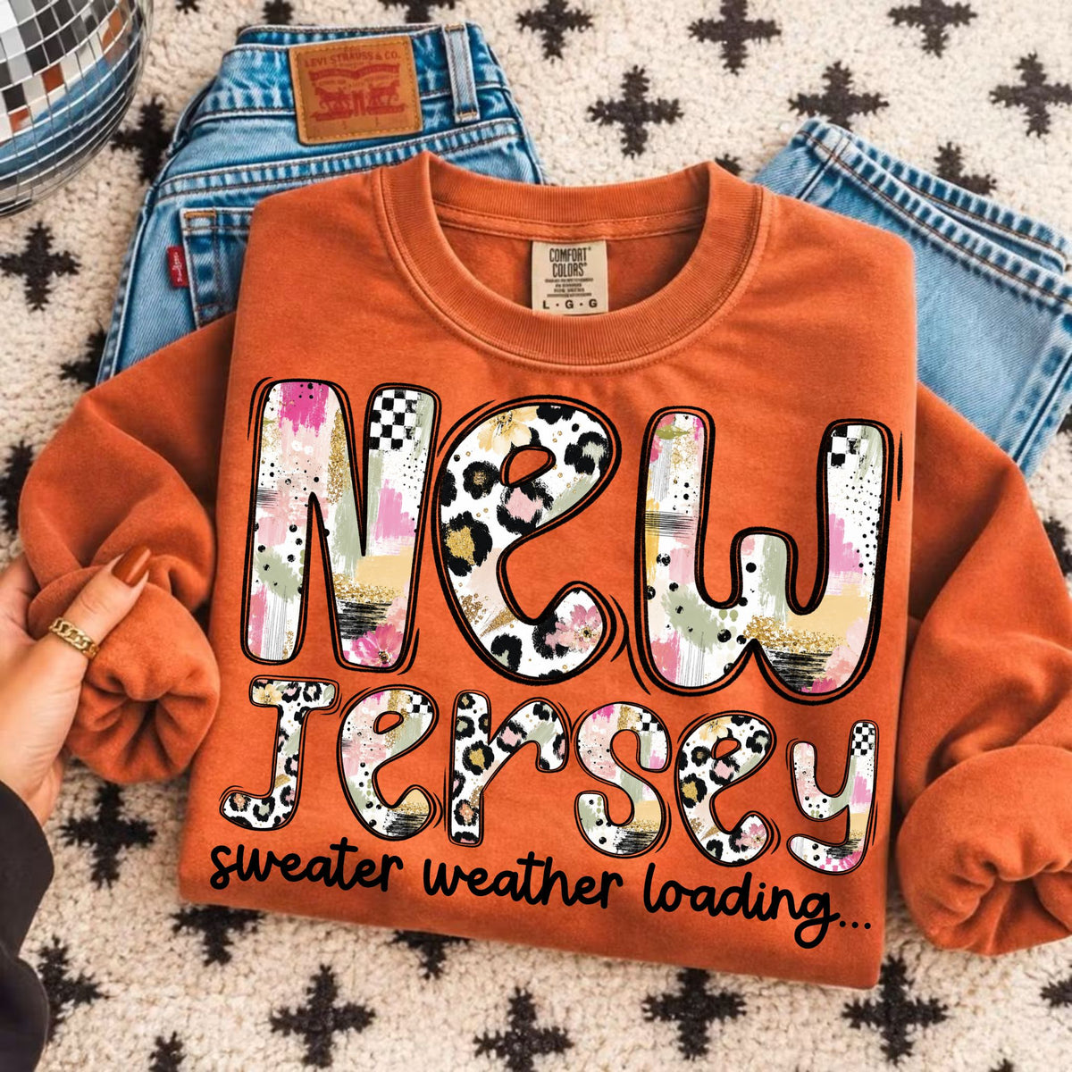 New Jersey sweater weather loading (Vehement) DTF Transfer