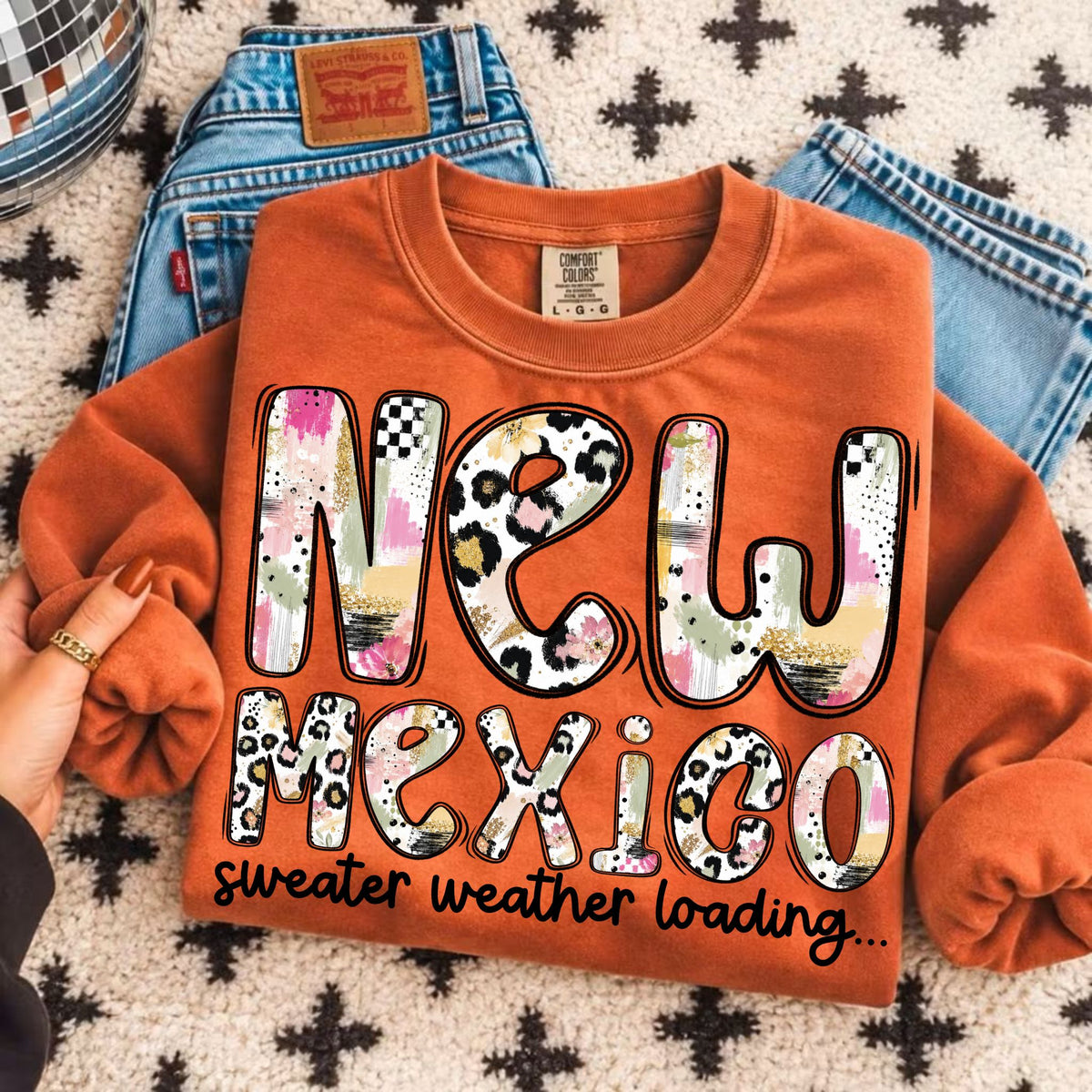 New Mexico sweater weather loading (Vehement) DTF Transfer
