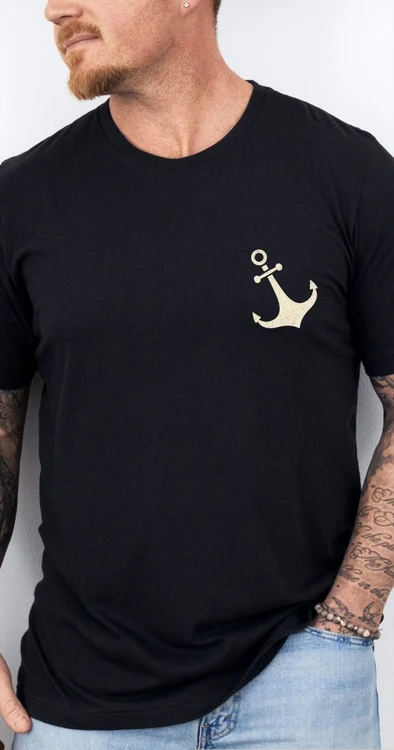 White anchor pocket 67143 DTF transfer