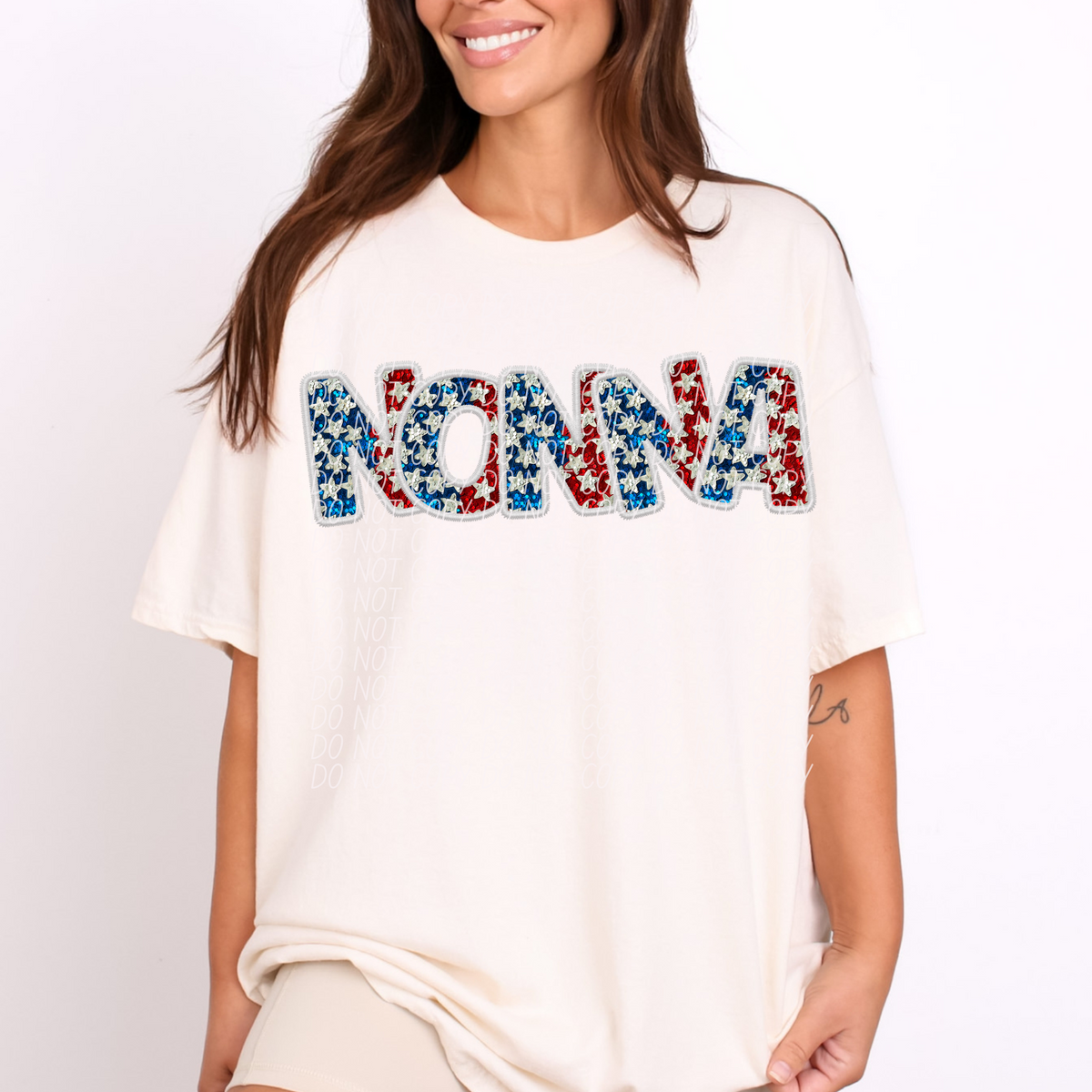 Nonna Glitter Stars (CITY) DTF transfer