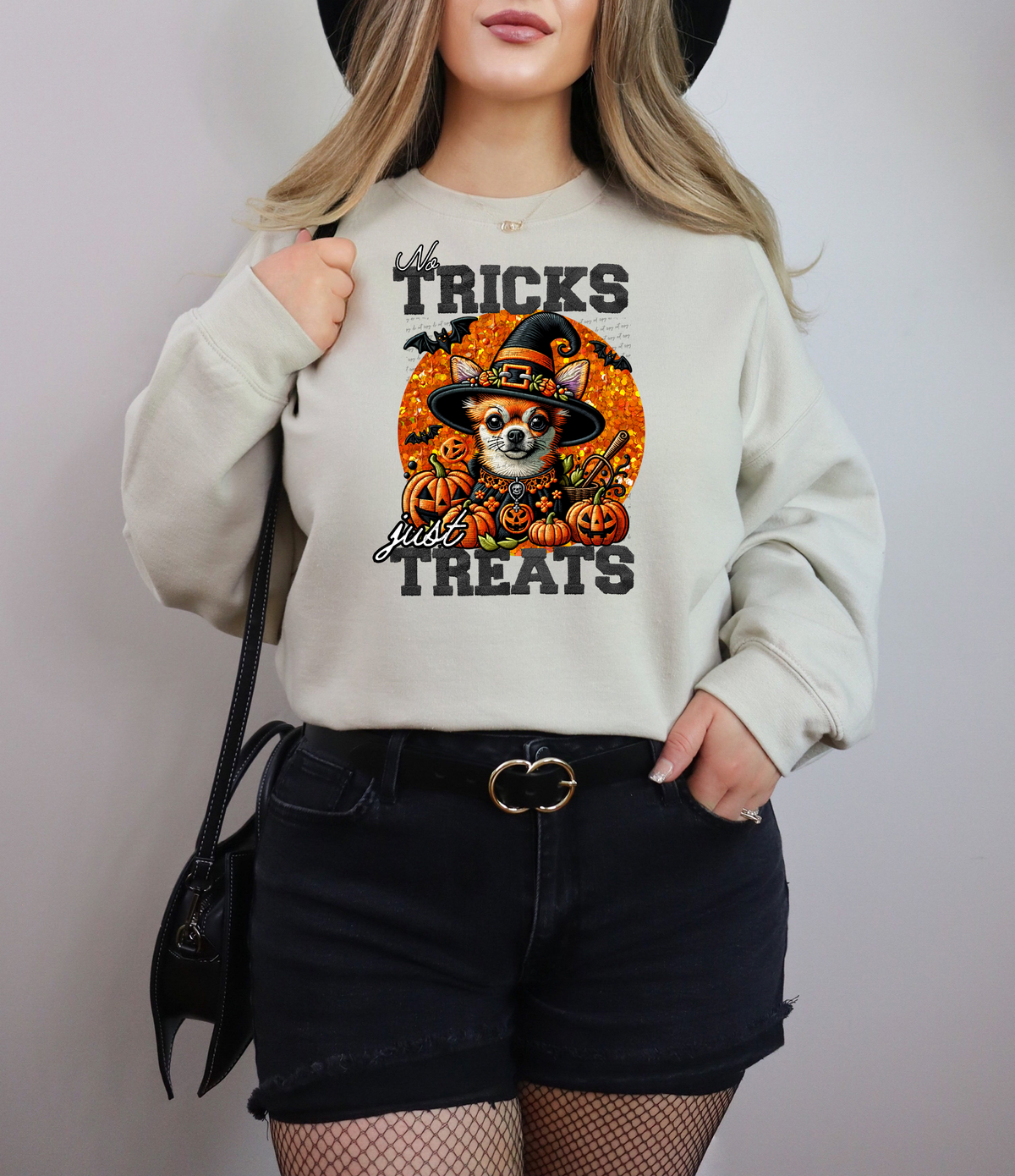 No Tricks Just Treats Chihuahua 42815 DTF transfer