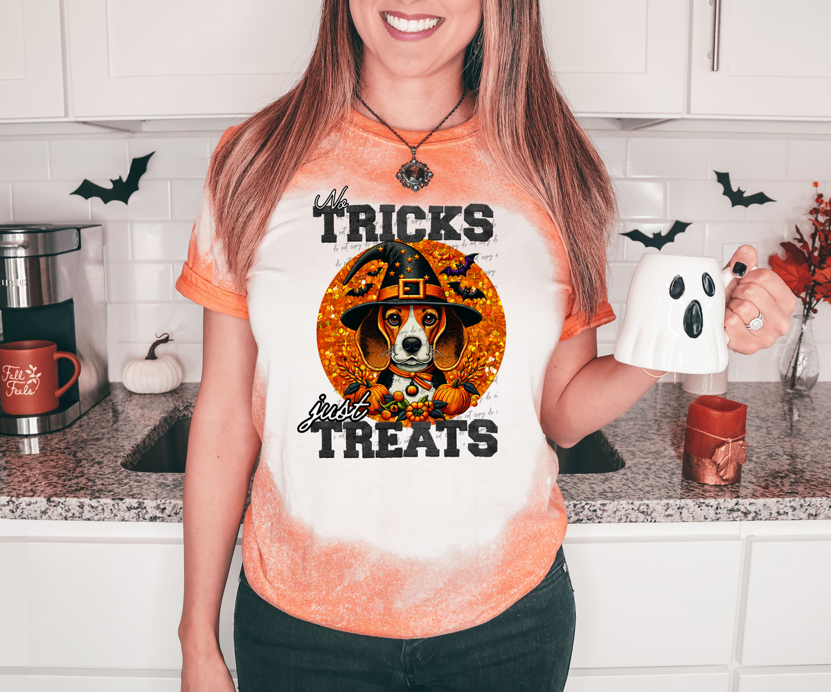 No Tricks Just Treats Beagle 42807 DTF transfer