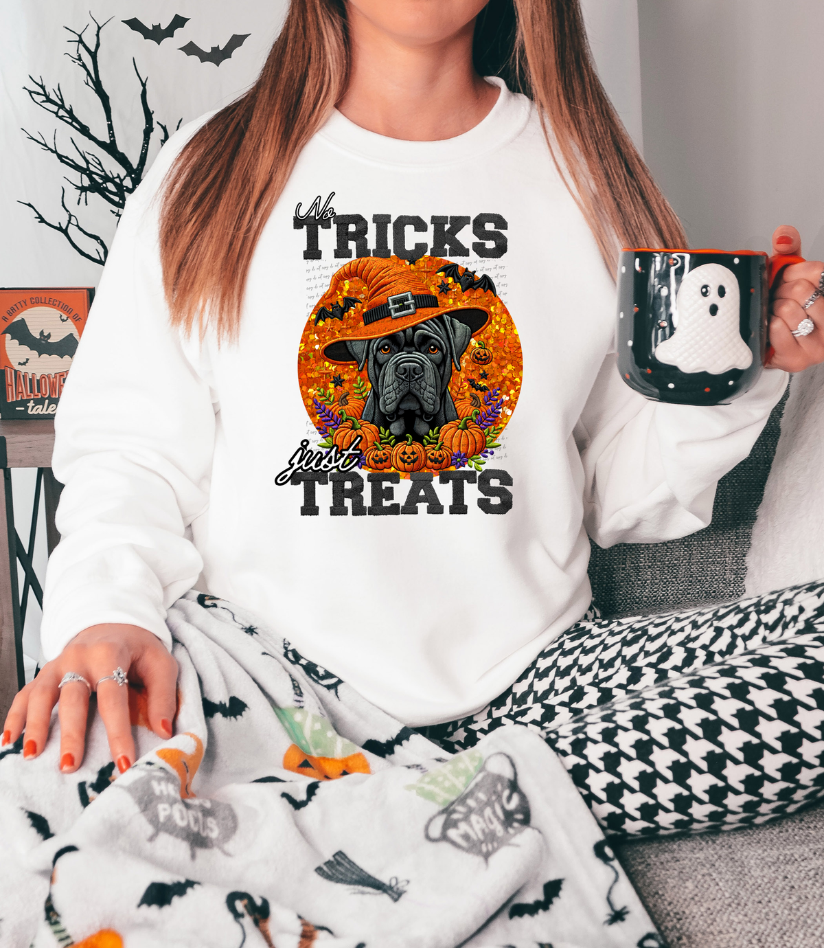 No Tricks Just Treats Cane Corso 42813 DTF transfer